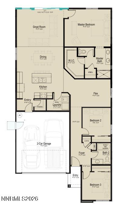 820 Kess Way, Unit LOT 19 Reno, NV 89506 - Photo 19 of 19 Floorplan Lantana Slider