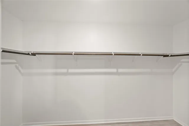 a view of small space with racks on the wall