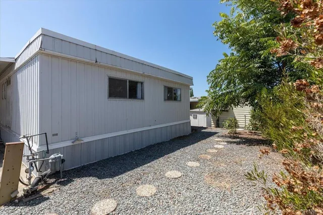 a backyard of a house