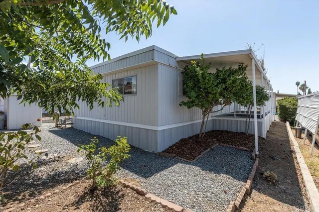 a house view with a garden space