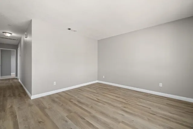 wooden floor in a room