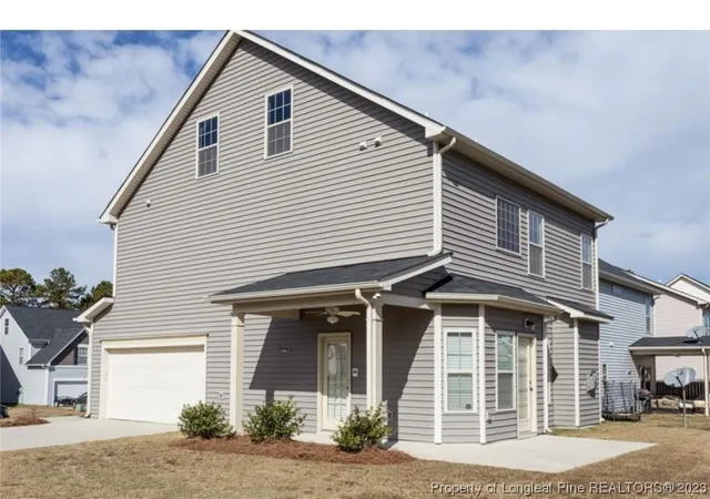 a front view of a house