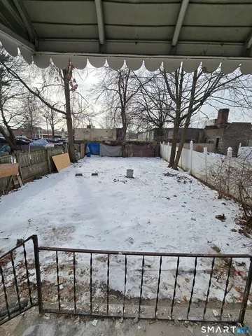 a view of a backyard with a sink