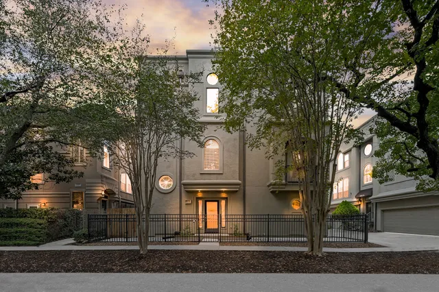 a view of a house with a street