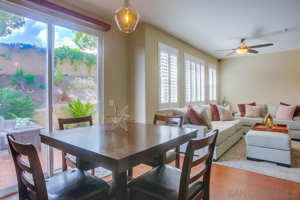 4115 Karst Road Carlsbad, CA 92010 - Photo 15 of 43 a view of a dining room with furniture window and outside view