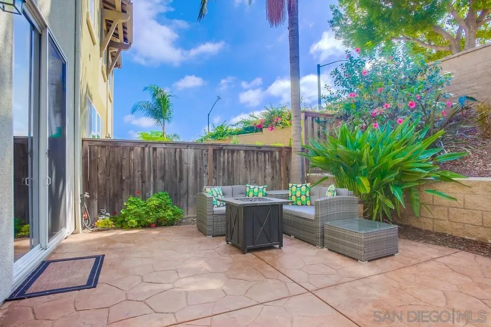 4115 Karst Road Carlsbad, CA 92010 - Photo 17 of 43 a view of a backyard with sitting area