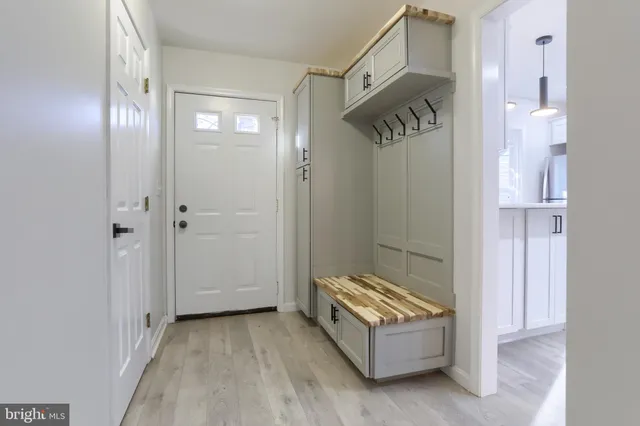 a view of room with stairs