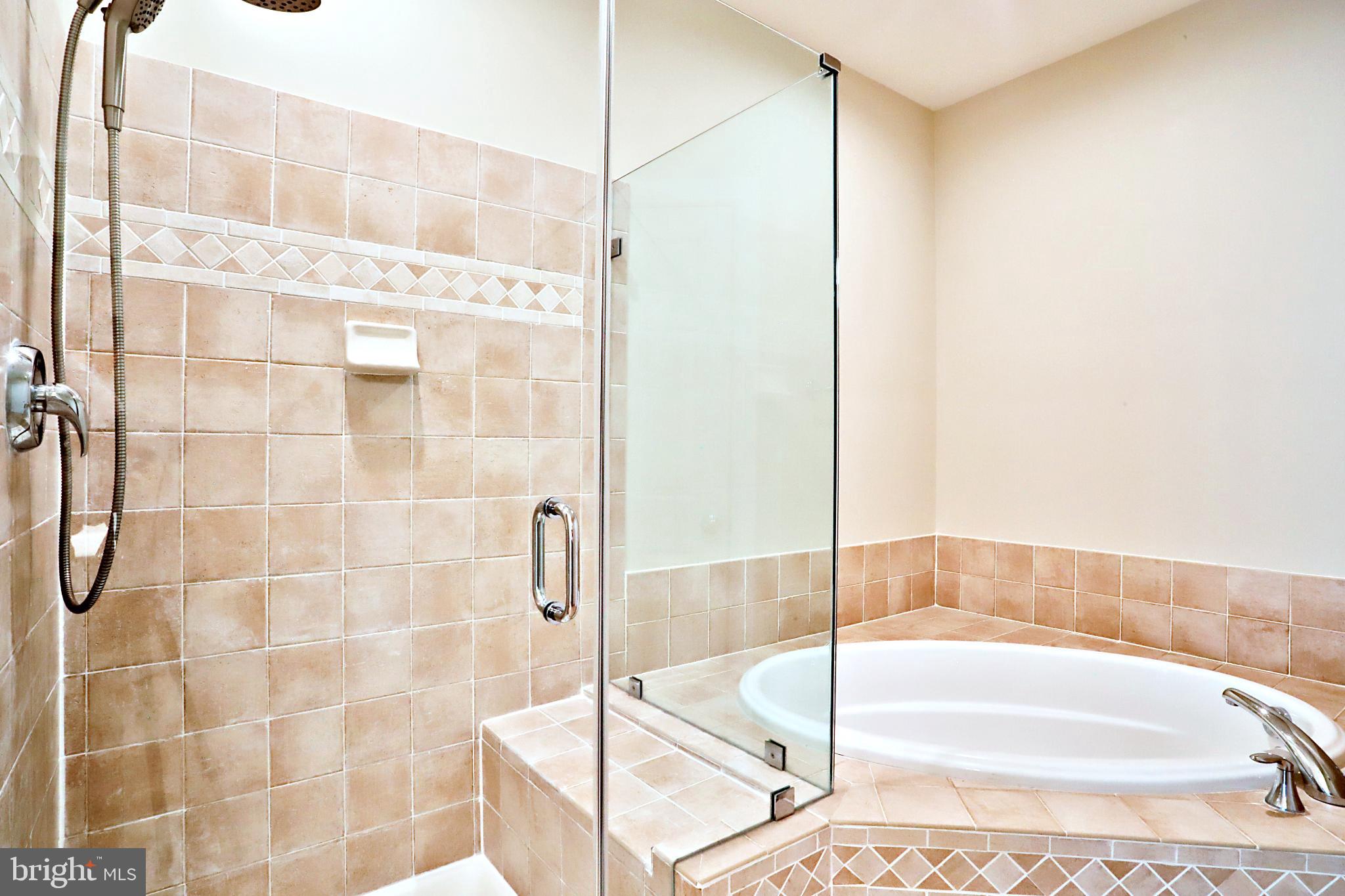 135 Fortnightly Boulevard Herndon, VA 20170 - Photo 23 of 29 a bathroom with a bathtub and a shower