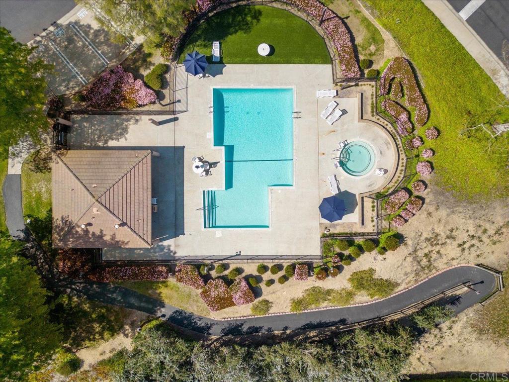 365 Windyridge Glen Escondido, CA 92026 - Photo 22 of 24 an aerial view of a house with a yard and a large pool