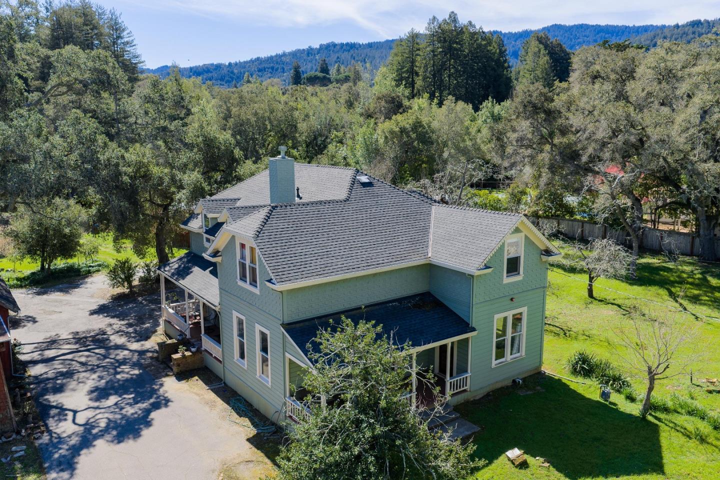 3215 Woodside Road Woodside, CA 94062 - Photo 6 of 24 an aerial view of a house with a yard