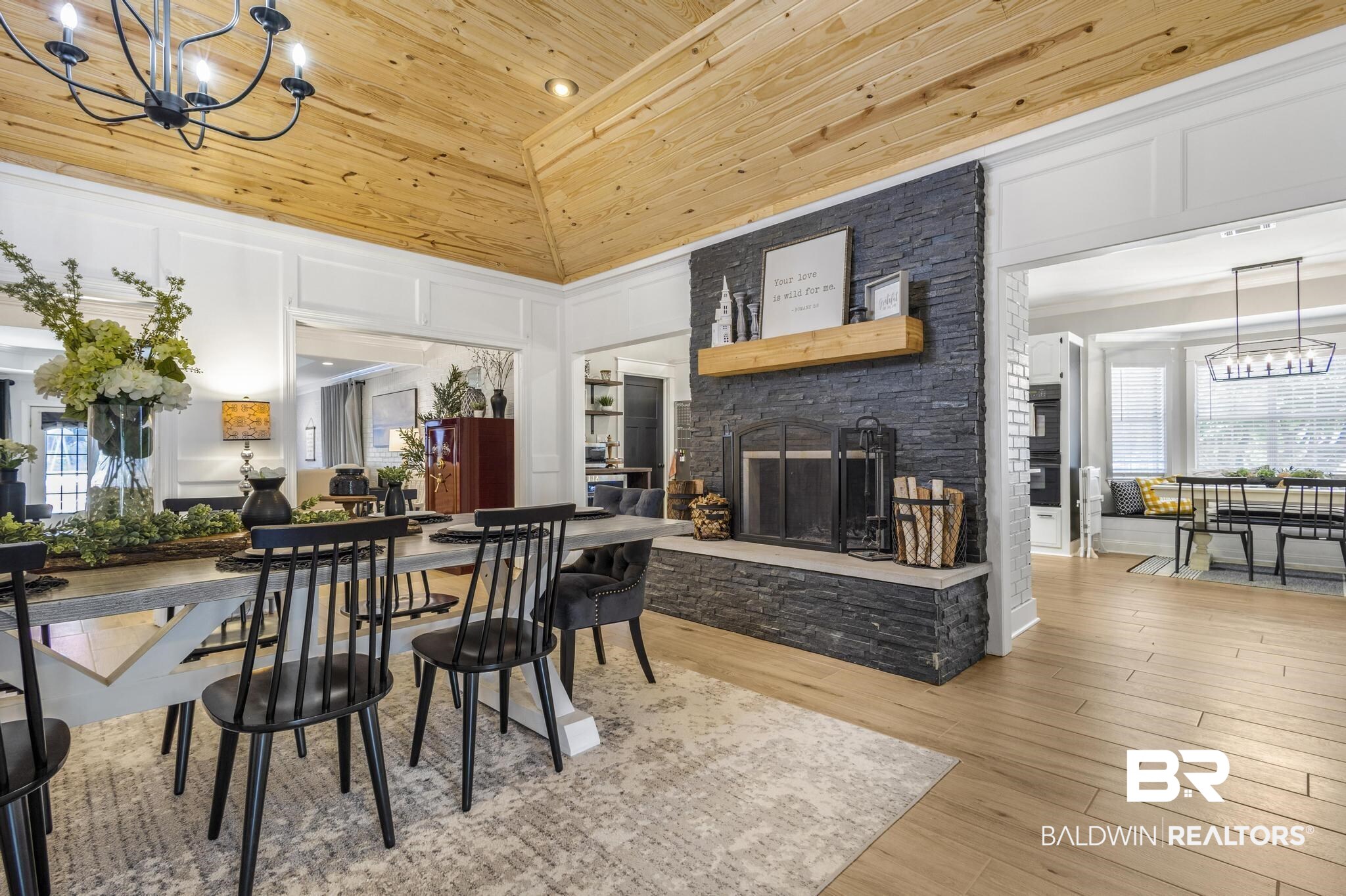 83 Caisson Trace Daphne, AL 36527 - Photo 14 of 63 Vaulted wood-finish ceiling with exposed beams