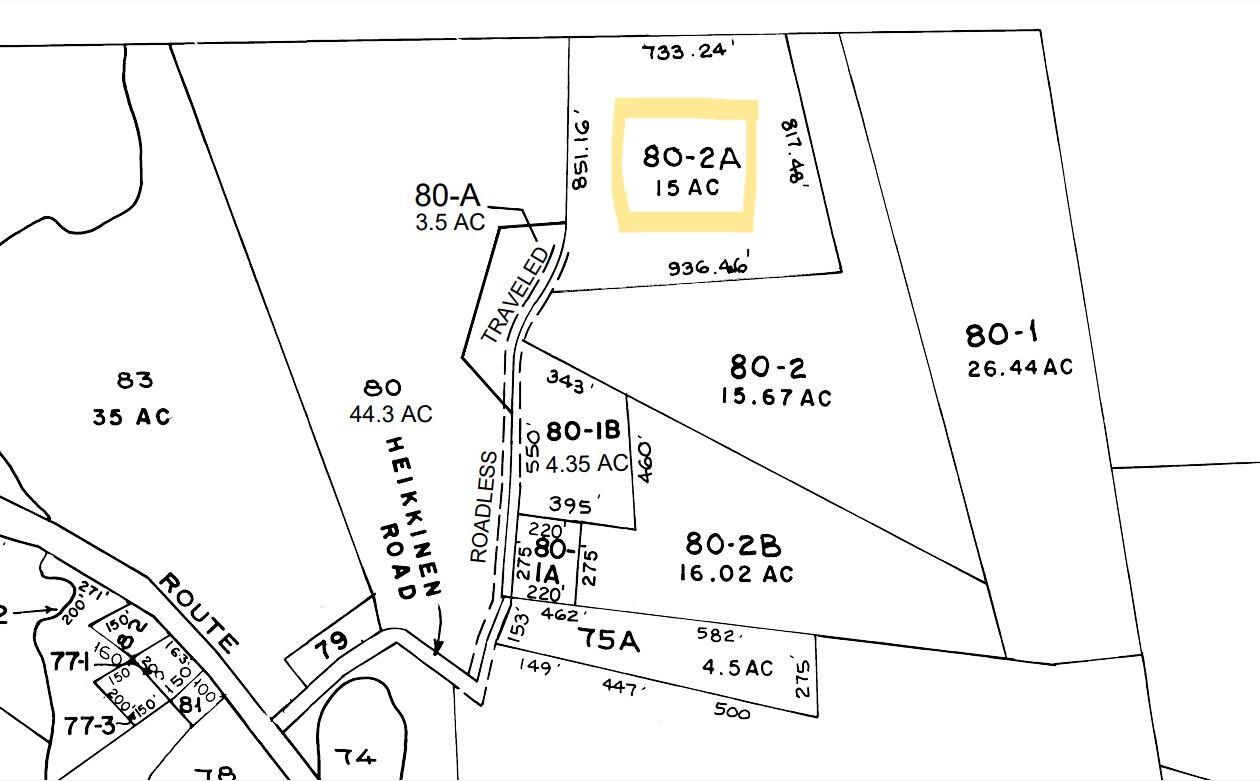 80-002-a Road Less Traveled Road Bryant Pond, ME 04219 - Photo 17 of 17 Tax Map