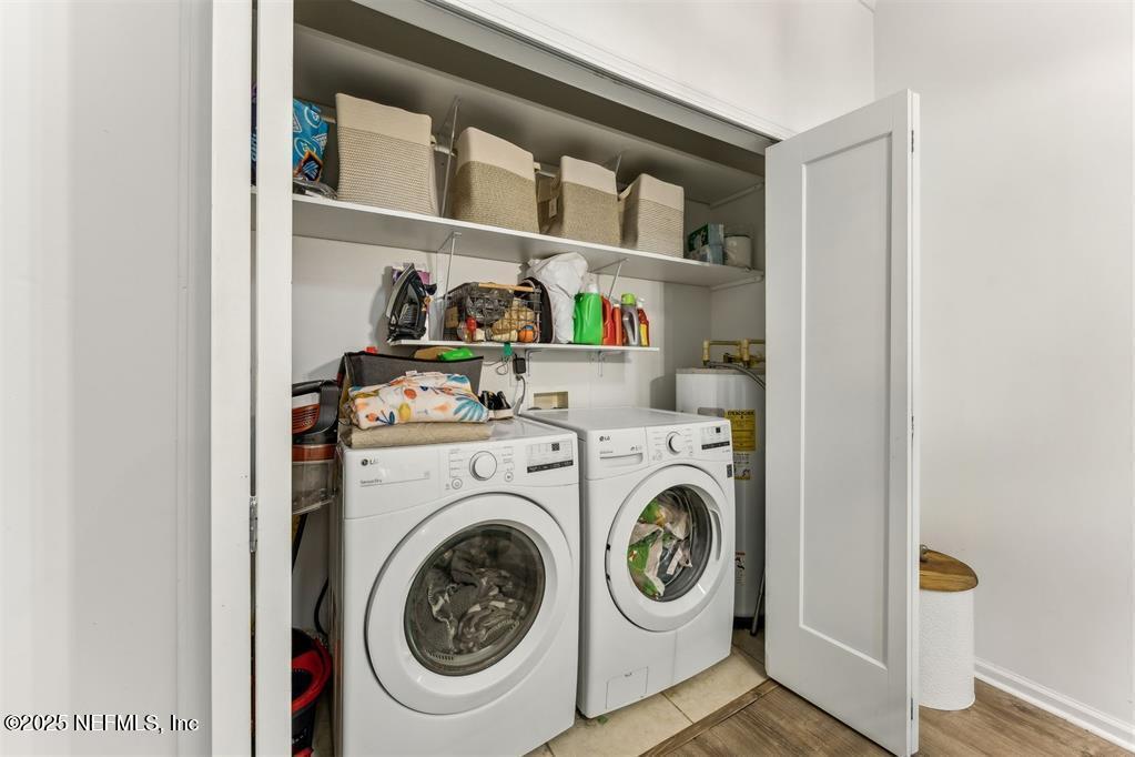 1601 Nectarine Street, Unit I5 Fernandina Beach, FL 32034 - Photo 17 of 22 a utility room with dryer and washer