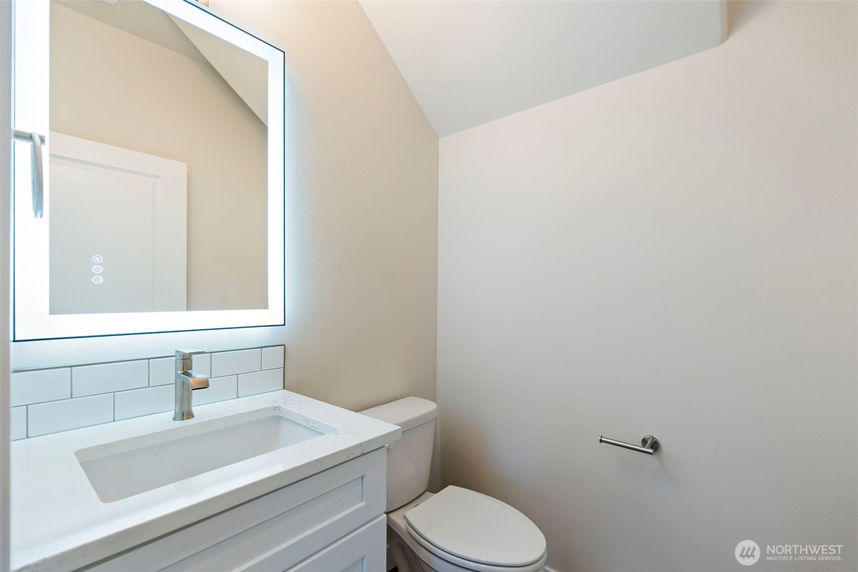 841 Barbara Lane, Unit SW Centralia, WA 98531 - Photo 25 of 28 a bathroom with a sink a toilet and mirror