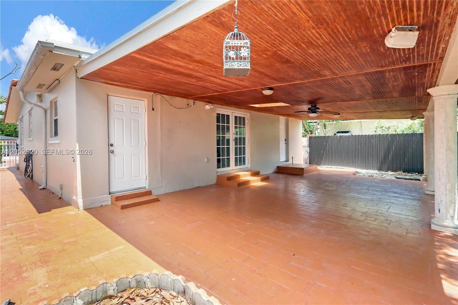 2476 Southwest 17th Street Miami, FL 33145 - Photo 13 of 16 Covered Terrace Backyard
