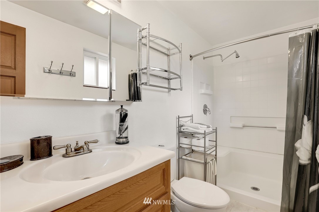 19206 Loganberry Street Southwest Rochester, WA 98579 - Photo 23 of 39 a bathroom with a sink a toilet and shower
