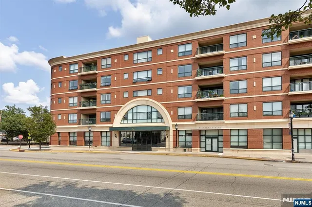 a front view of a building