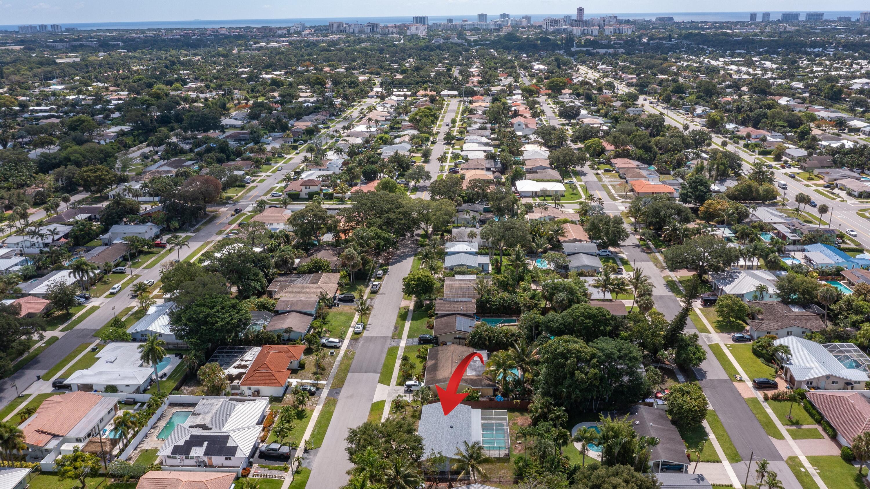1166 Southwest 4th Street Boca Raton, FL 33486 - Photo 26 of 38 005_Aerial Looking East