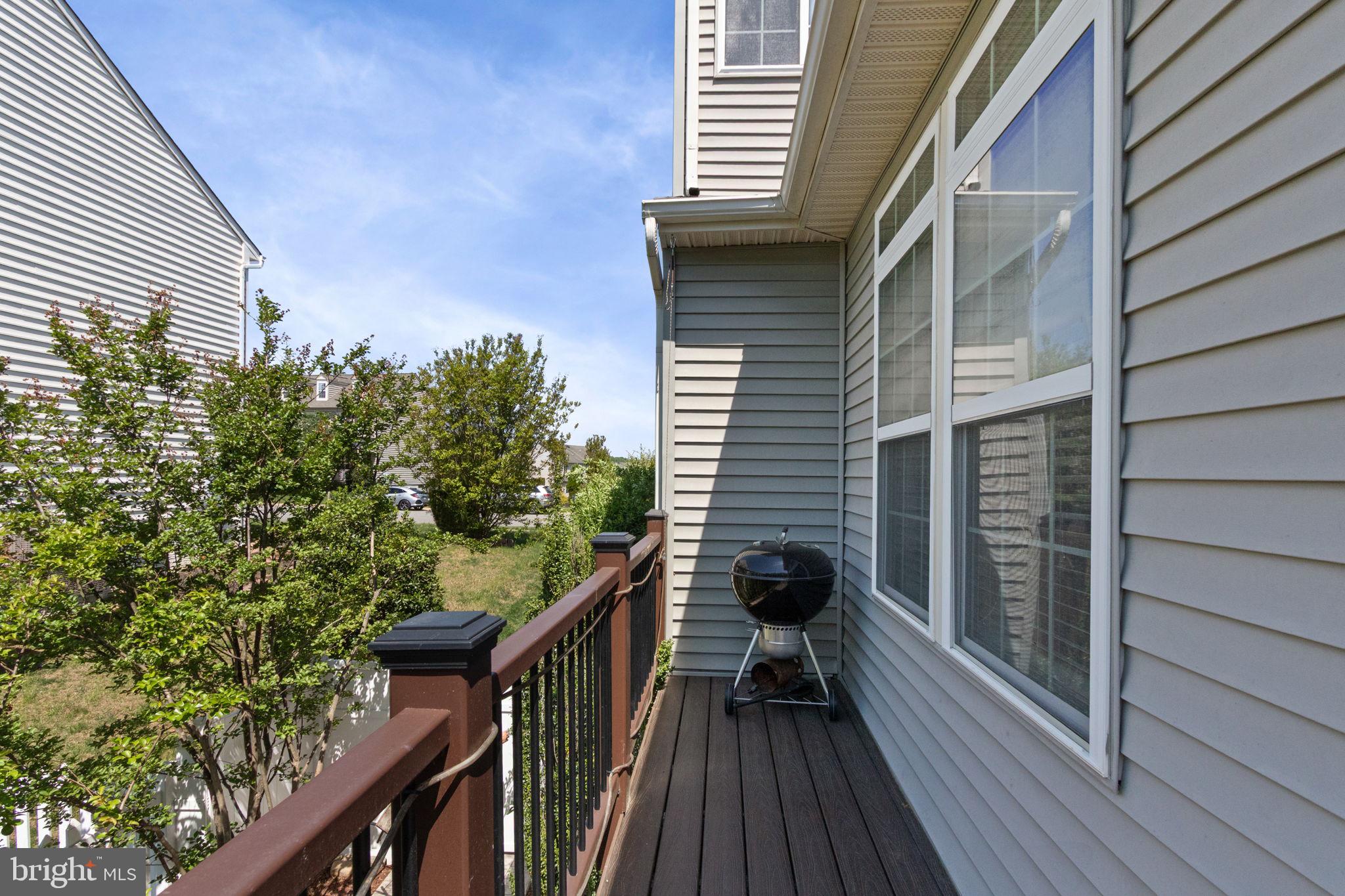 18 Dewitt Road Stafford, VA 22554 - Photo 63 of 73 a view of a balcony with wooden floor and stairs
