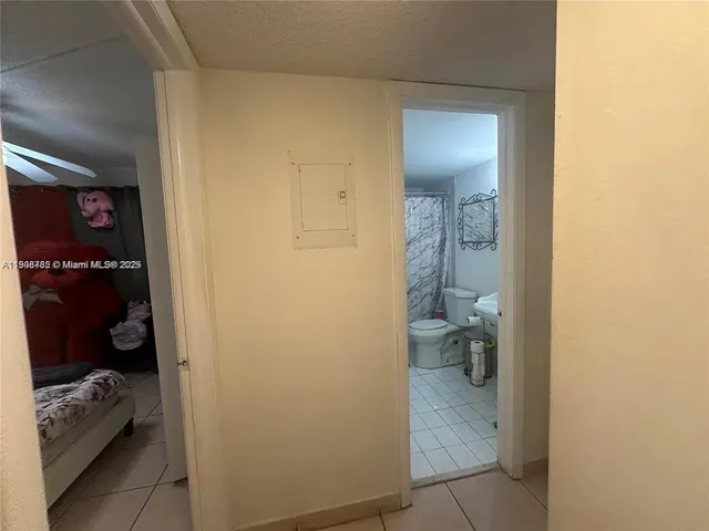 a bathroom with a tub