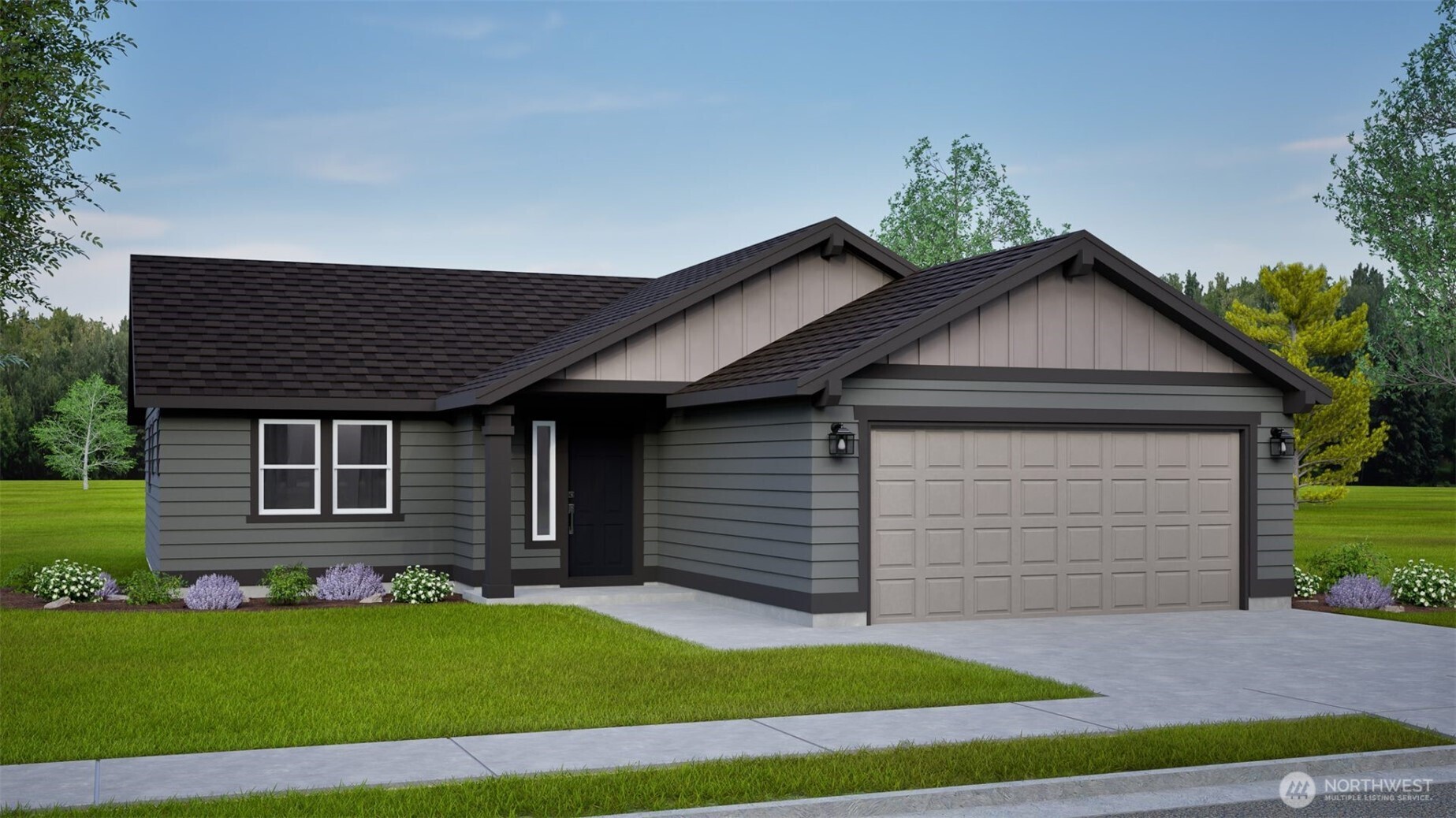 1109 Redwood Road Moses Lake, WA 98837 - Photo 1 of 1 a front view of a house with a garden