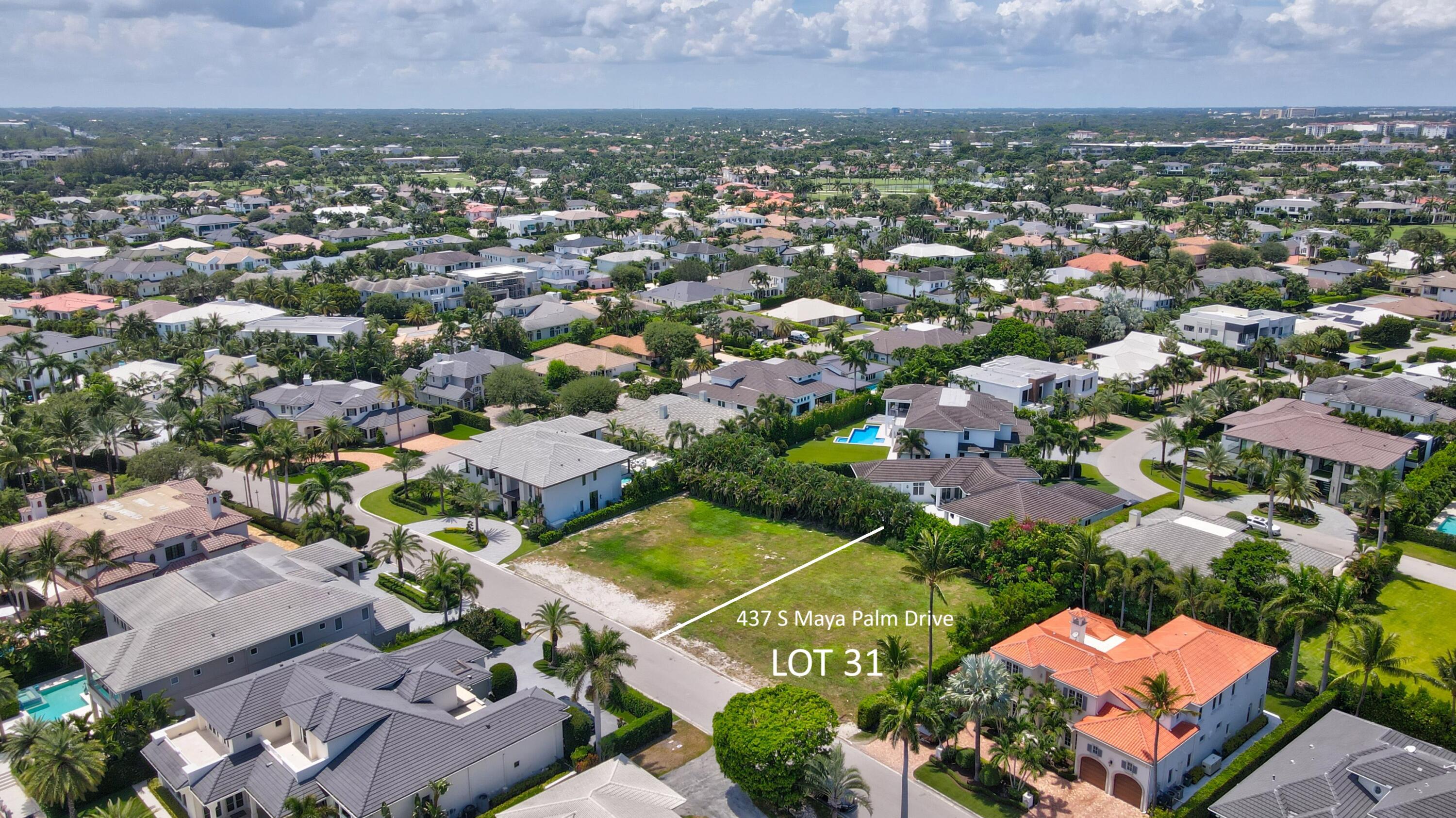 437 South Maya Palm Drive Boca Raton, FL 33432 - Photo 7 of 11 an aerial view of residential houses with outdoor space