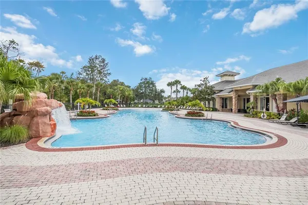 a view of outdoor space yard and swimming pool