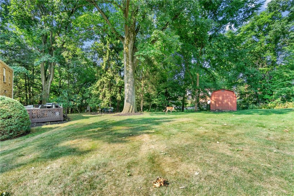 1031 Anderson Road Pittsburgh, PA 15209 - Photo 29 of 35 a backyard of a house with outdoor seating and green space