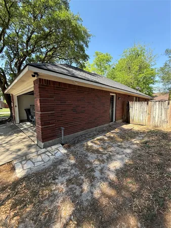 a backyard of a house