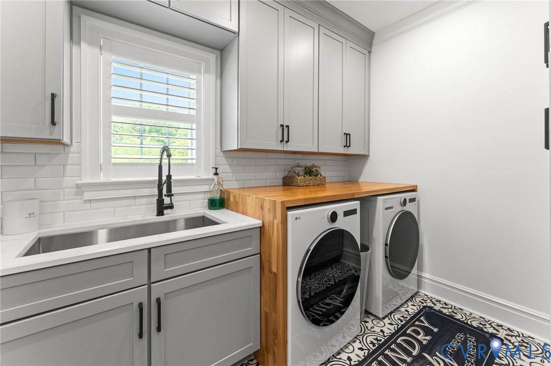 13446 Bradley Bridge Road Chester, VA 23831 - Photo 44 of 98 Custom cabinets, oversized sink with quartz top, a