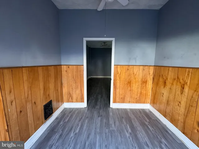 a view of walk in entryway with wooden floor
