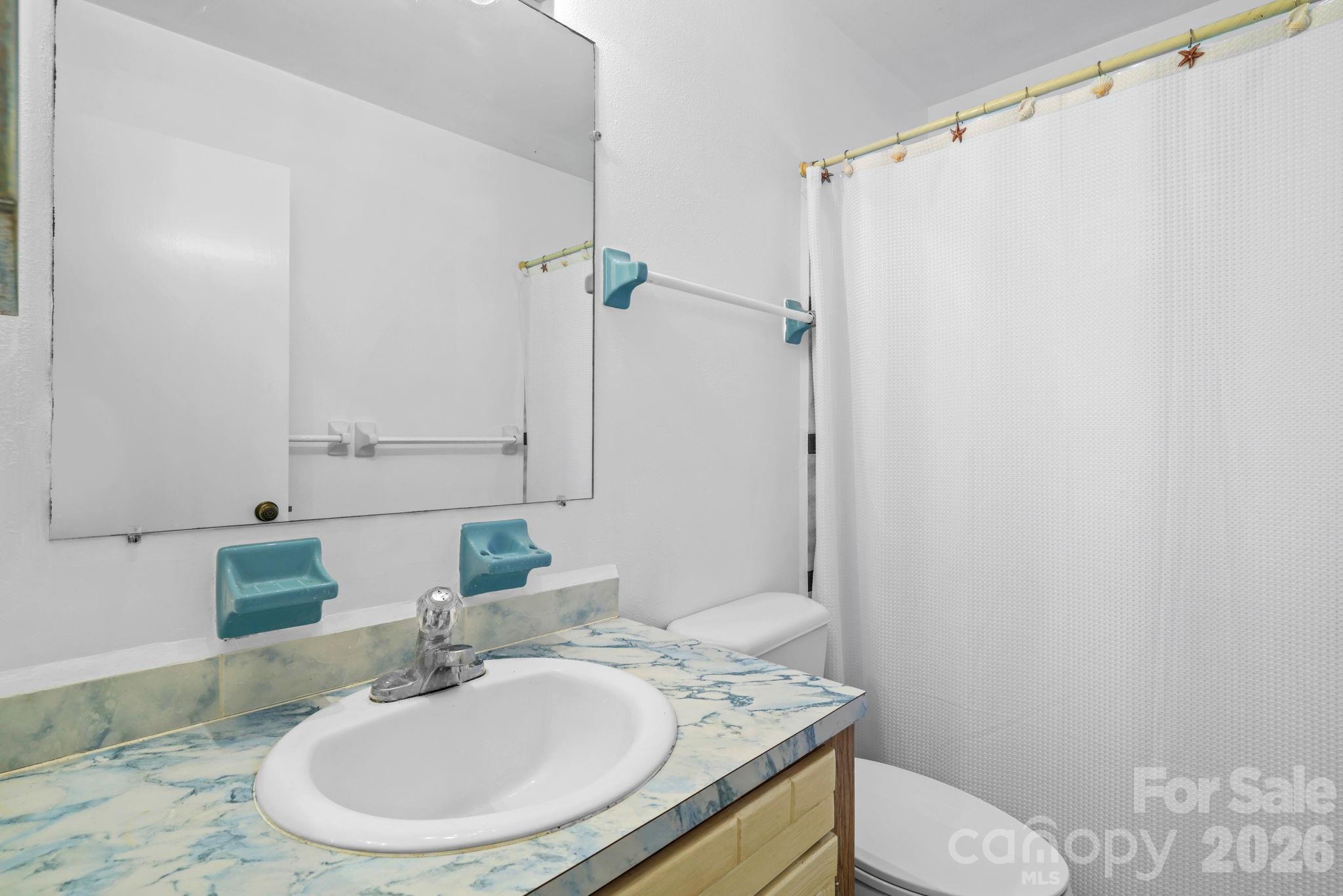 19 Quail Ridge Trail Franklin, NC 28734 - Photo 14 of 37 a bathroom with a sink toilet and shower