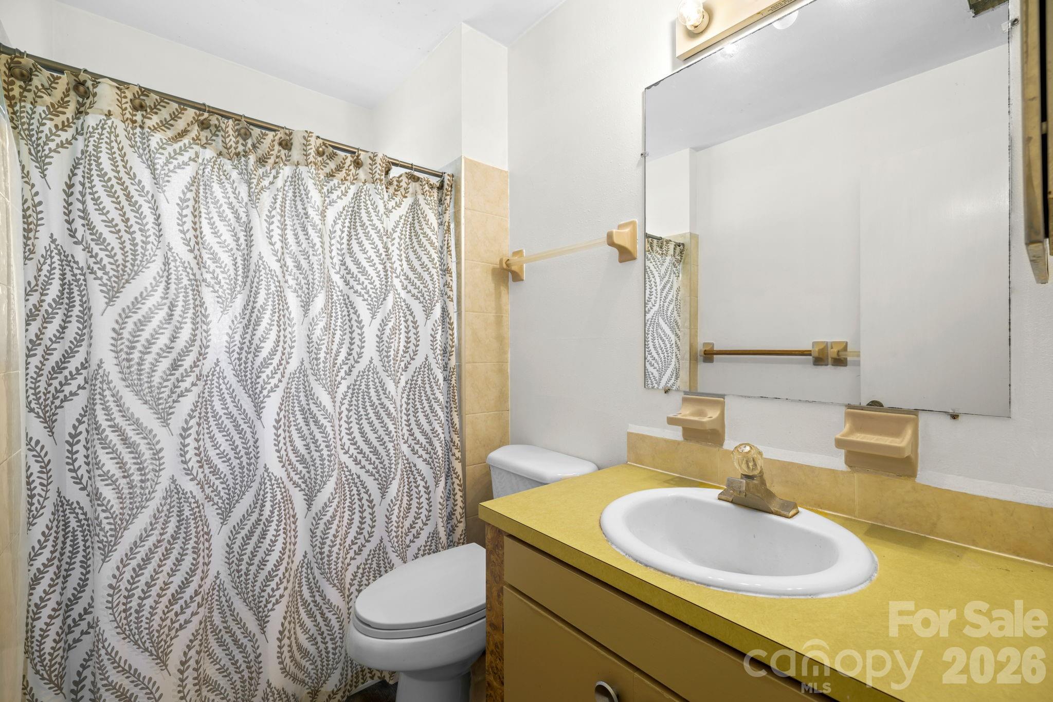 19 Quail Ridge Trail Franklin, NC 28734 - Photo 18 of 37 a bathroom with a sink toilet and mirror