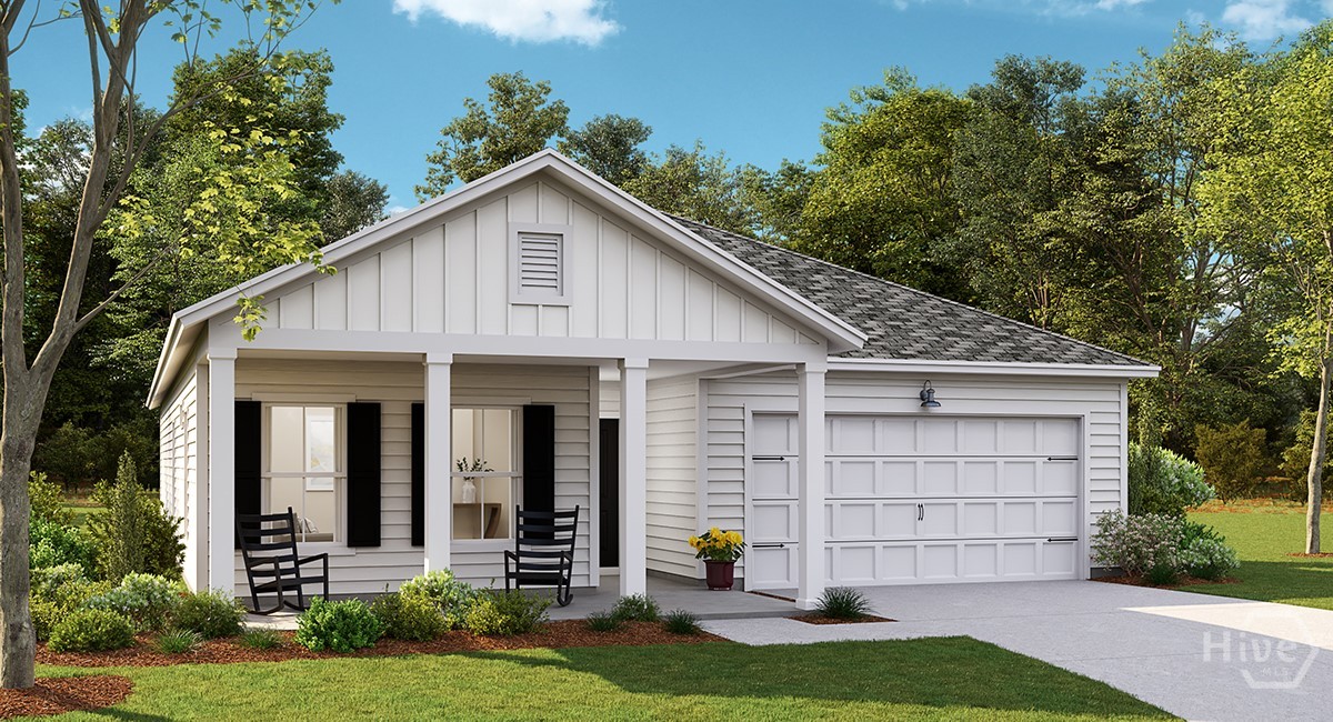 755 Blue Moon Crossing Pooler, GA 31322 - Photo 33 of 34 The Litchfield II Arbor Collection P6 Front Elevation Photo. *Floor Plan Rendering for Reference Purposes Only. Does Not Depict Actual Home.