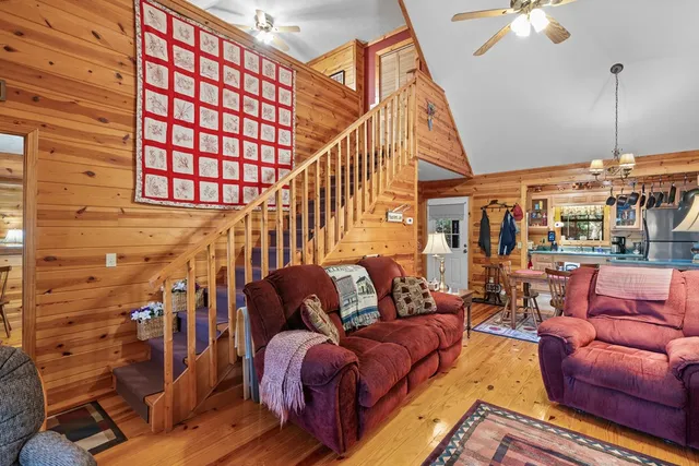 a outdoor living space with patio furniture