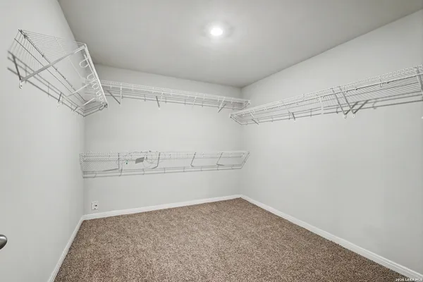 a view of a room with empty racks