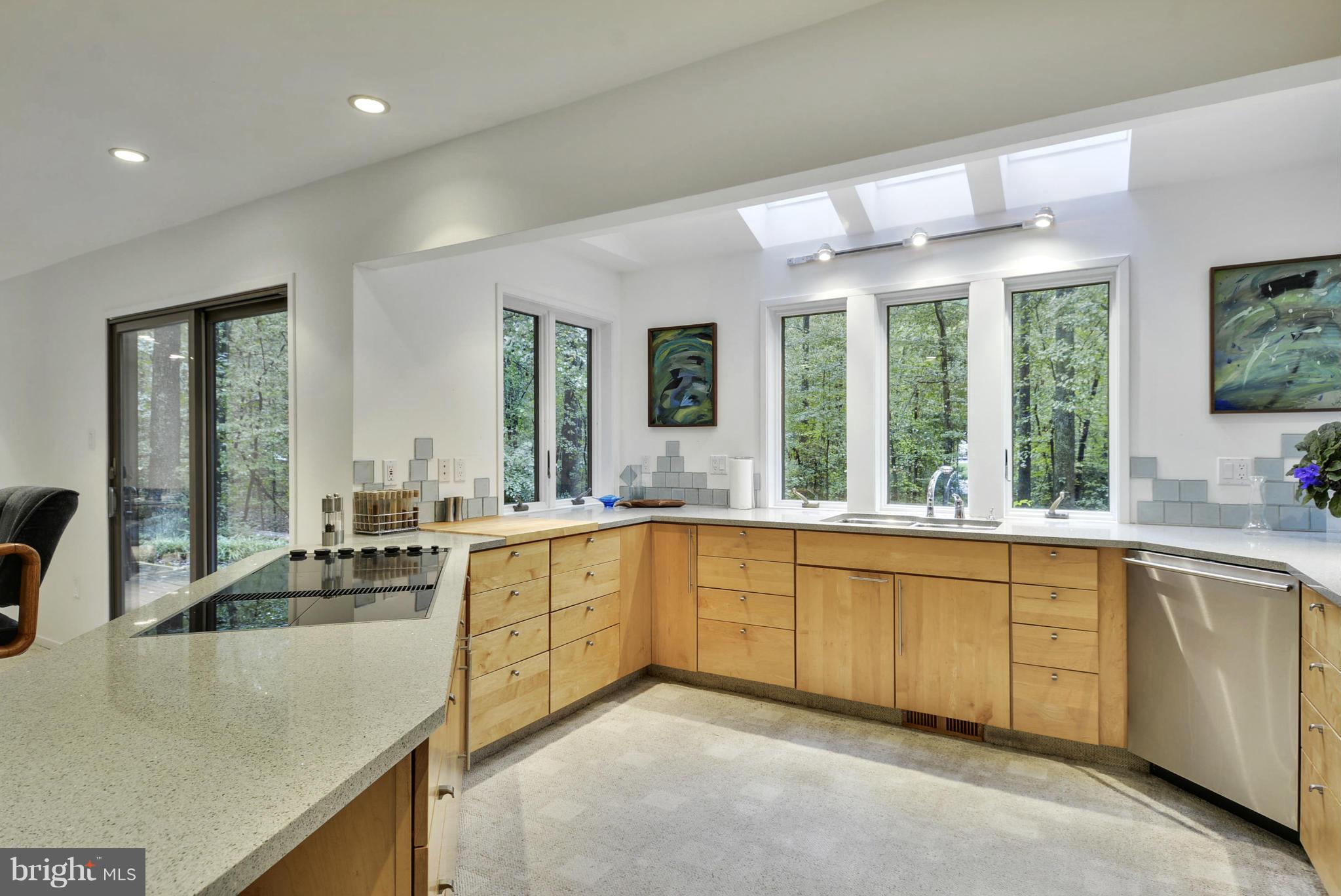 2600 Tack Lane Reston, VA 20191 - Photo 7 of 30 a large kitchen with kitchen island a large window in it