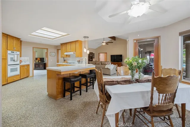 a room with furniture and a window