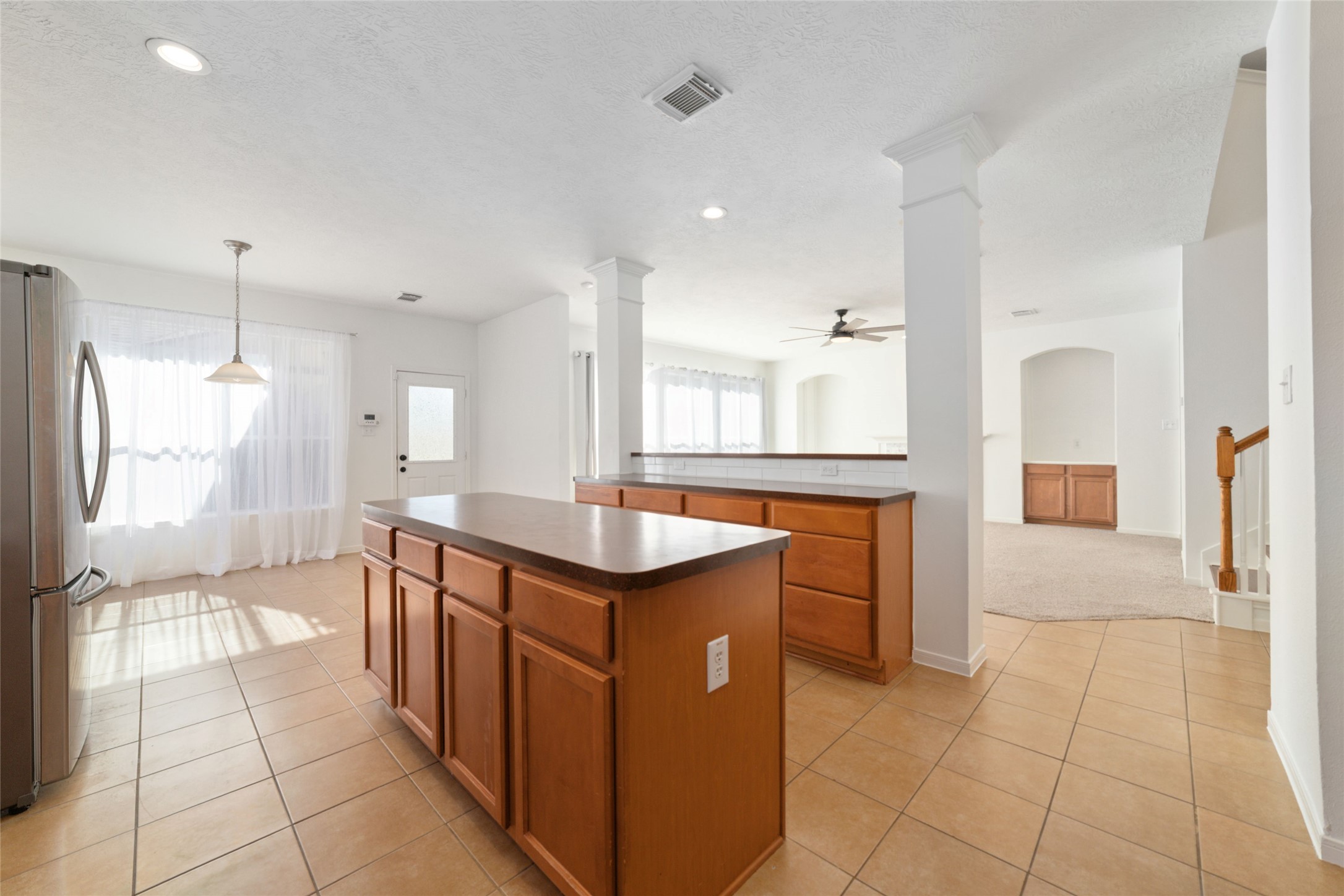 2618 Bridgestone Park Lane Spring, TX 77386 - Photo 18 of 49 Convenient outlets on the sides of the kitchen island make meal prep effortless, while ample cabinet storage provides space for all your appliances and cooking essentials.