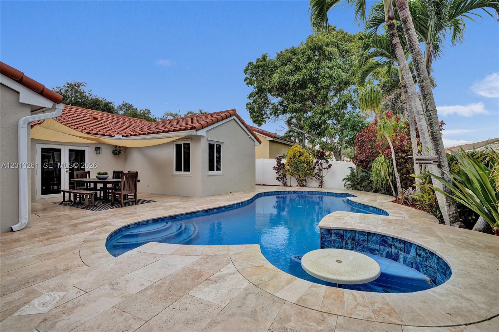 13621 Southwest 18th Street Miramar, FL 33027 - Photo 35 of 45 a view of outdoor space yard and swimming pool