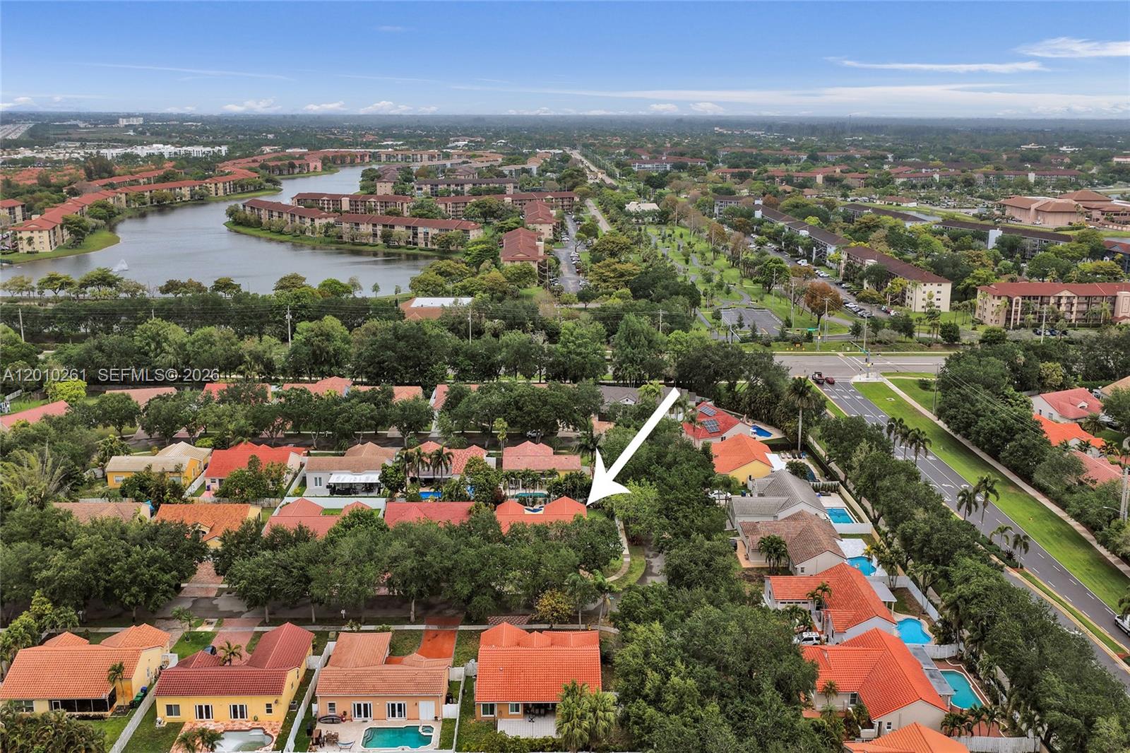 13621 Southwest 18th Street Miramar, FL 33027 - Photo 43 of 45 an aerial view of residential houses with outdoor space