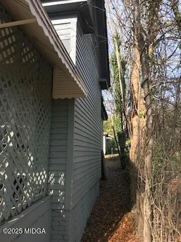a table and chairs in a patio