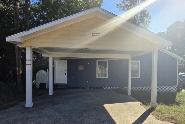 a front view of house