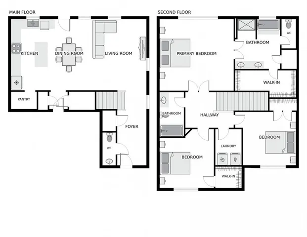 walk in background with window