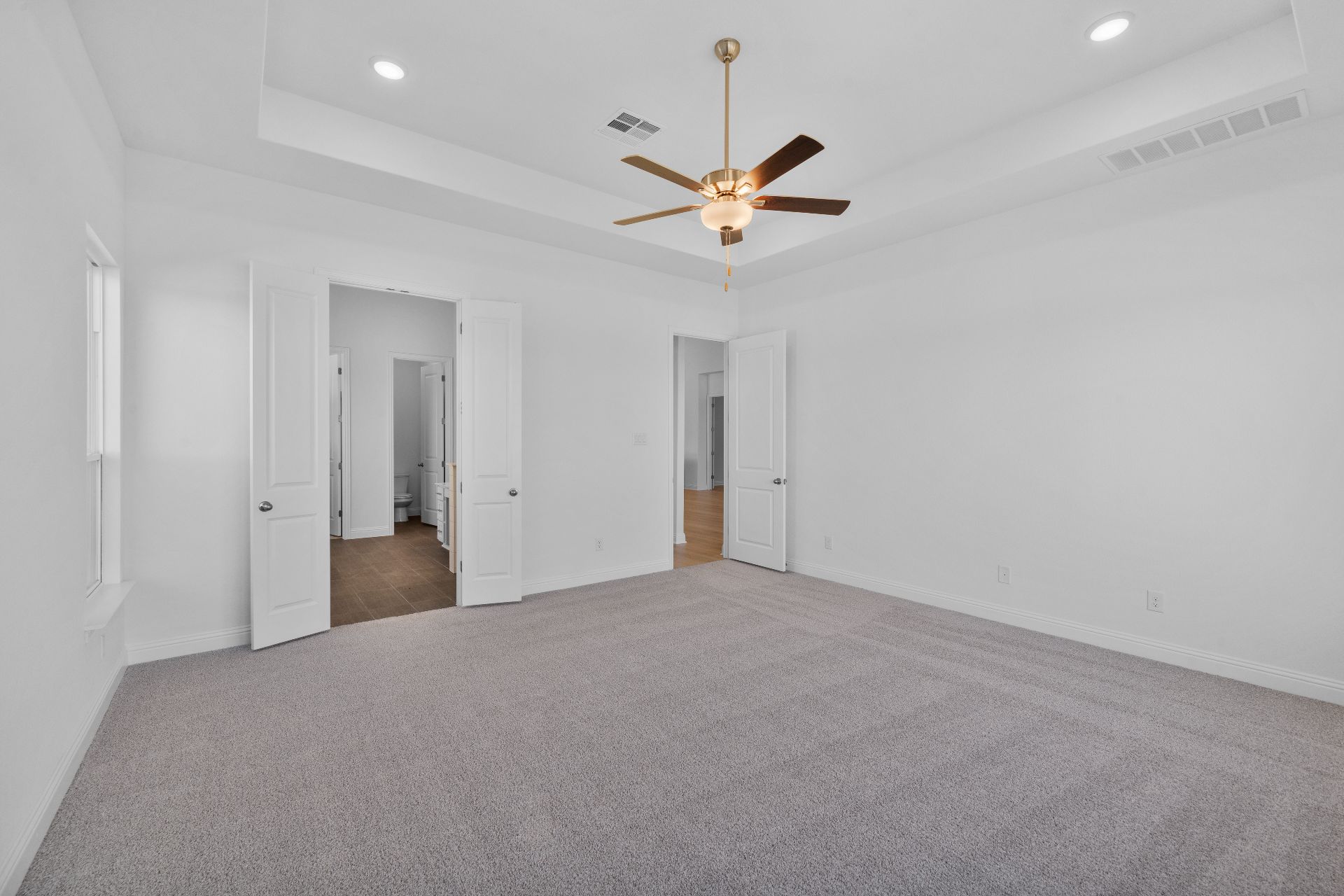1005 Ellensburg Drive Georgetown, TX 78633 - Photo 16 of 38 Primary Bedroom with tray ceiling