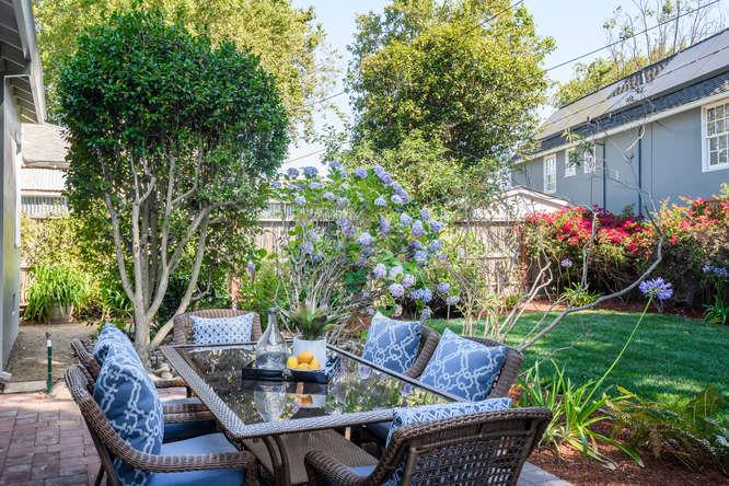 404 Dwight Road Burlingame, CA 94010 - Photo 29 of 33 a view of backyard with seating and green space