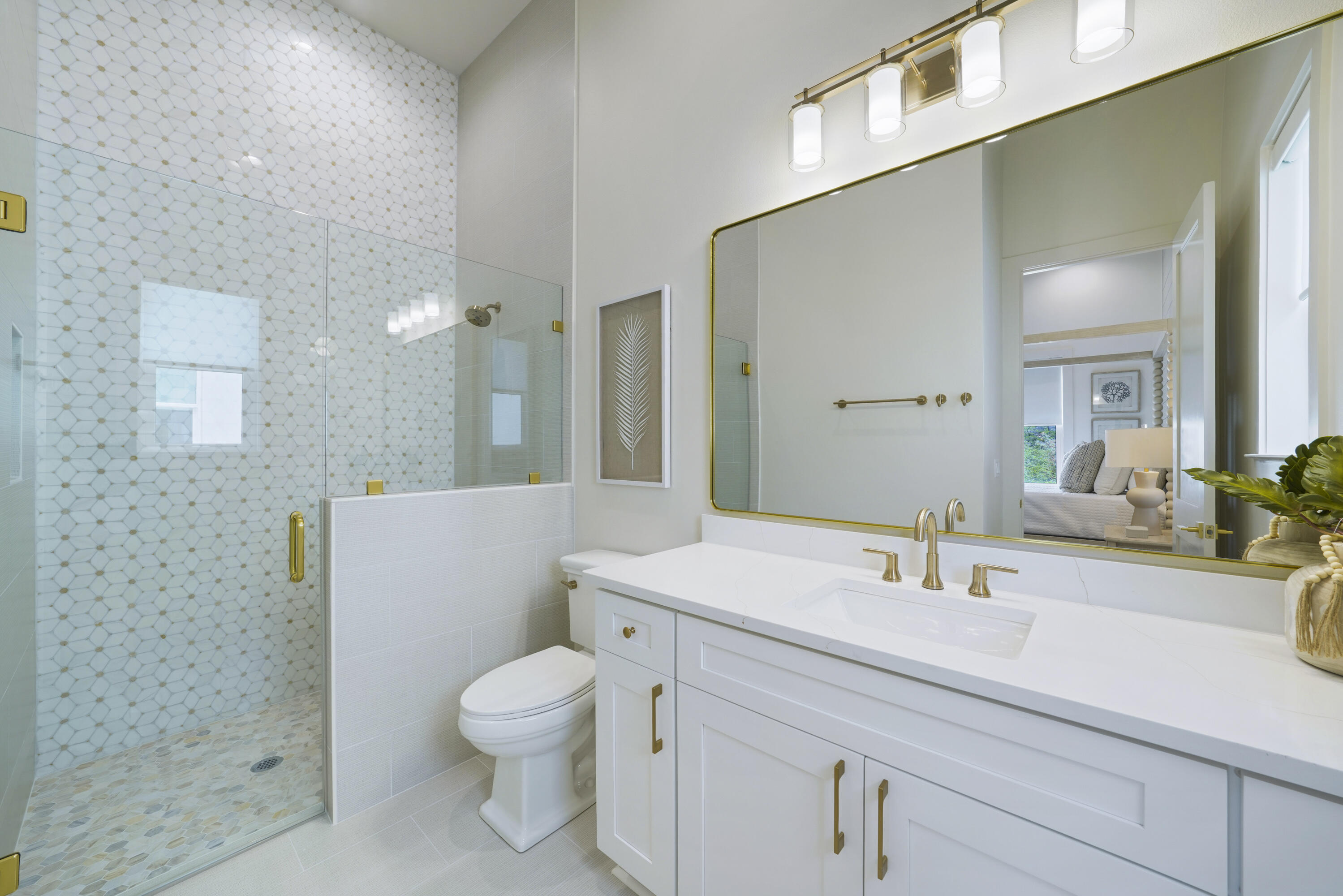 56 Sea Croft Cove Santa Rosa Beach, FL 32459 - Photo 33 of 65 a bathroom with a sink a toilet and a mirror