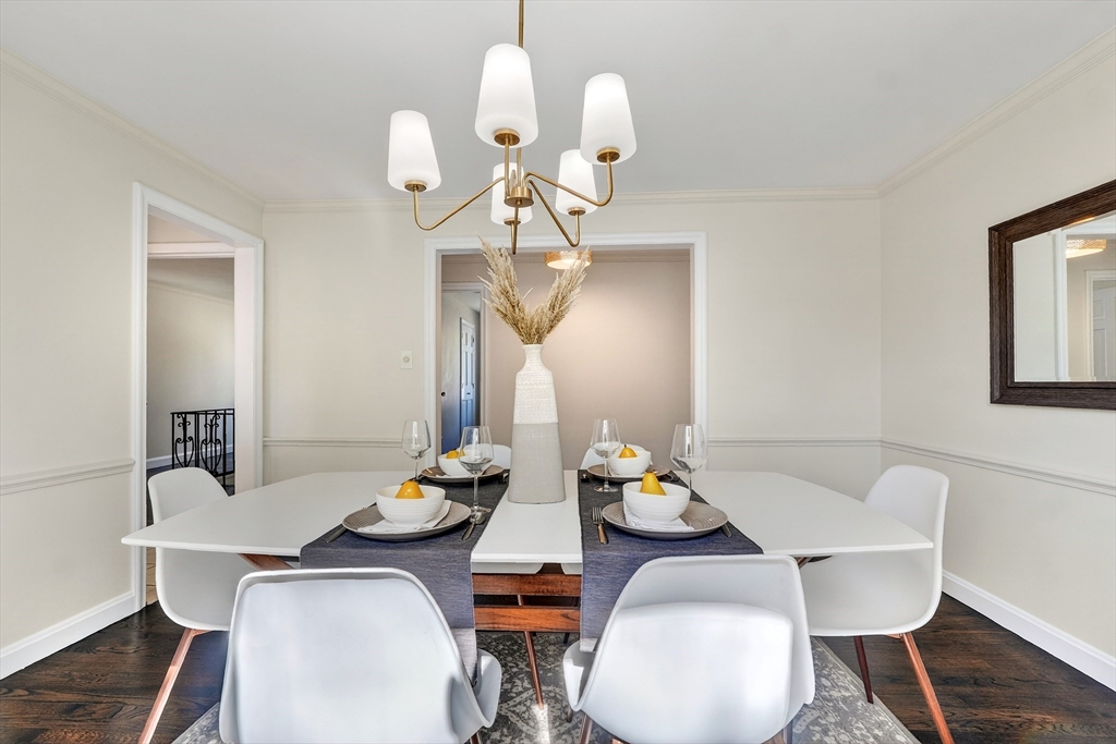 26 Garfield Road Melrose, MA 02176 - Photo 10 of 42 a view of a dining room with furniture