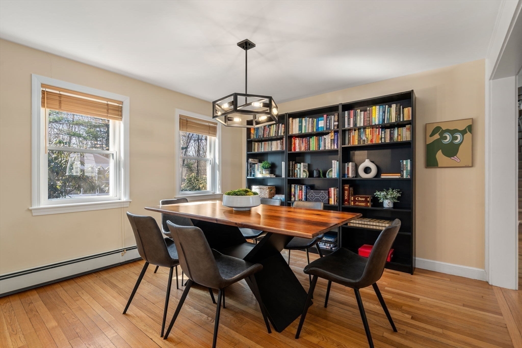88 Robinwood Avenue Needham, MA 02492 - Photo 13 of 29 a view of a dining room with furniture window and wooden floor