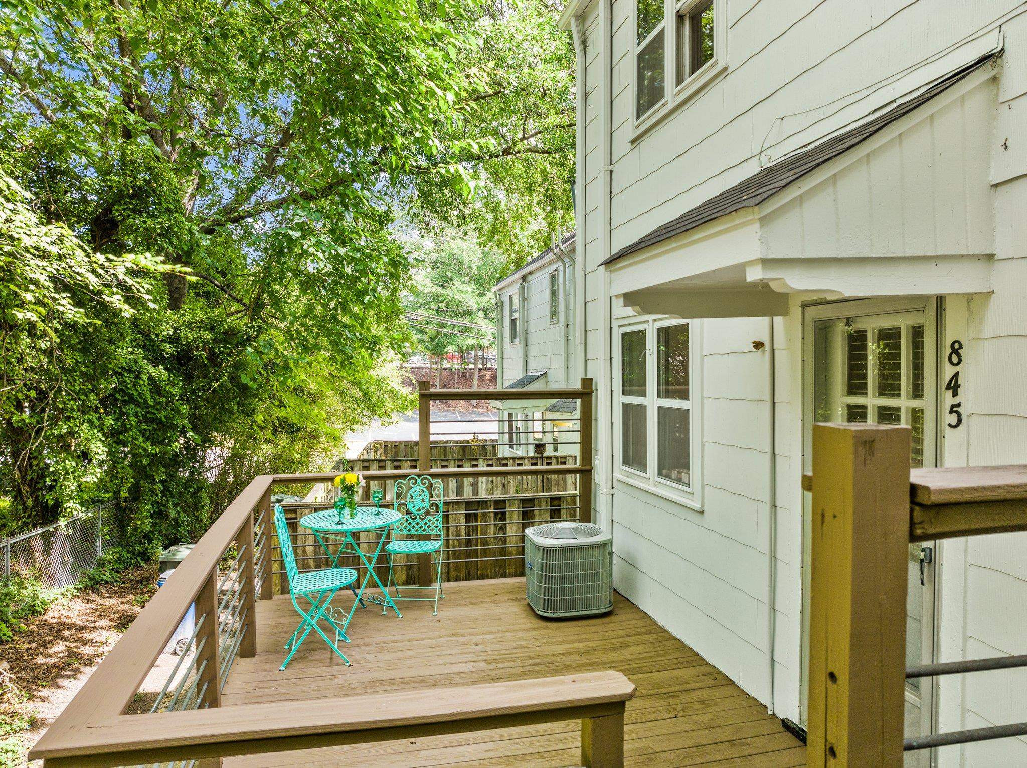845 Bryan Street Raleigh, NC 27605 - Photo 27 of 31 Large back deck- new stain on 8/23